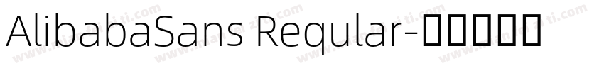 AlibabaSans Reqular字体转换